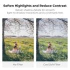 82 mm koeltinten softfocus 1/4 filter, cinematisch blauw misteffect lensfilter voor portret- en nachtvideo's, benadrukt koele blauwe tinten, vermindert contrast - Nano-Xcel-serie