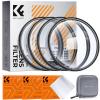 62mm close-up lensfilterset (+1 +2 +4 +10) met 18-laags gecoat HD optisch glas, dioptrie macrofotofilterset voor bloemen, insecten en stillevens - Nano-Klear-serie