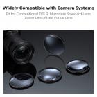 55mm close-up lensfilterset (+1 +2 +4 +10) met 18-laags gecoat HD optisch glas, dioptrie macrofotofilterset voor bloemen, insecten en stillevens - Nano-Klear-serie