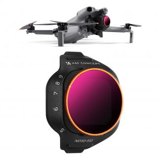 K&F CONCEPT Variabelt ND-filter kompatibelt med DJI Mini 5 Pro, ND32-512 5-9 stop multicoated HD optisk glas letvægts dronekameraobjektivtilbehør til luftfotografering videooptagelse