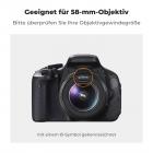 Streulichtblende ist geeignet für 58mm Objektiv