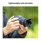 Uniwersalna, gwintowana, wkręcana osłona przeciwsłoneczna obiektywu o średnicy 52 mm ze ściereczką do czyszczenia