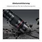 Das hochwertige Verbundmaterial kann das Objektiv schützen, wenn Sie zum Fotografieren hinausgehen, und ist sturzsicher, stoßfest und verschleißfest.