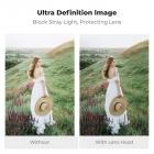 غطاء عدسة Fuji X100 + غطاء عدسة متوافق مع Fuji X100 وX100F وX100S وX100T وX100V وX100VI