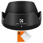 K&F Concept Canon ES68 II Bajonettkåpa med EnDammsugarduk *1 för Canon EF 50mm f/ 1.8STM-Objektiv