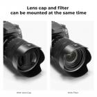 Parasol de bayoneta Canon EW73D de K&F Concept, con paño de limpieza al vacío *1, para objetivos RF 24-105 mm f/4-7,1 IS STM, EF-S 18-135 mm f/3,5-5,6 IS USM