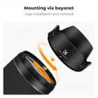 Parasol de bayoneta Canon EW78F de K&F Concept con paño de limpieza al vacío *1, adecuado para objetivo RF 24-240 mm F4-6.3