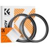 67-72 mm Step Up-ring Filteradapterring i aluminium i luftfartskvalitet, 2-pak med rengøringsklud