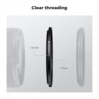 52-77 mm Step Up-ring Luftfilteradapterring av aluminium av flygkvalitet 2-pack med en rengöringsduk