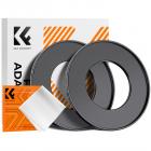 Anello step up da 49-82 mm Anello adattatore per filtro in alluminio di grado aeronautico confezione da 2 con panno per la pulizia