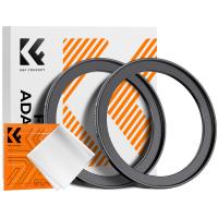 72-82 mm Step Up-ring Filteradapterring i aluminium i luftfartskvalitet, 2-pak med rengøringsklud