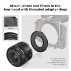 حلقة محول صندوق غير لامعة مقاس 58 مم