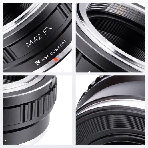 thumbnail image 2 of K&F Concept M42-FX Lens Mount Adapter – M42 Lens To Fuji X Mount Camera – KF06.058 2 of 2