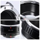 Adaptador Lentes Canon EF para corpo Fuji X