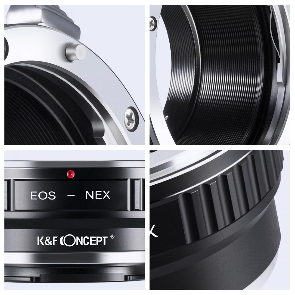 EOS-NEX Lens Adapter Handmatige Focus Compatibele Canon EOS EF Lenzen voor Sony E Camera Lichaam