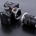 Olympus OM -linssit Sony E -objektiivikiinnityssovittimeen K&F Concept M16101 -objektiivisovitin