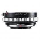 Nikon G/F/AI/AIS/D Linser til M43 Kamera Adapter