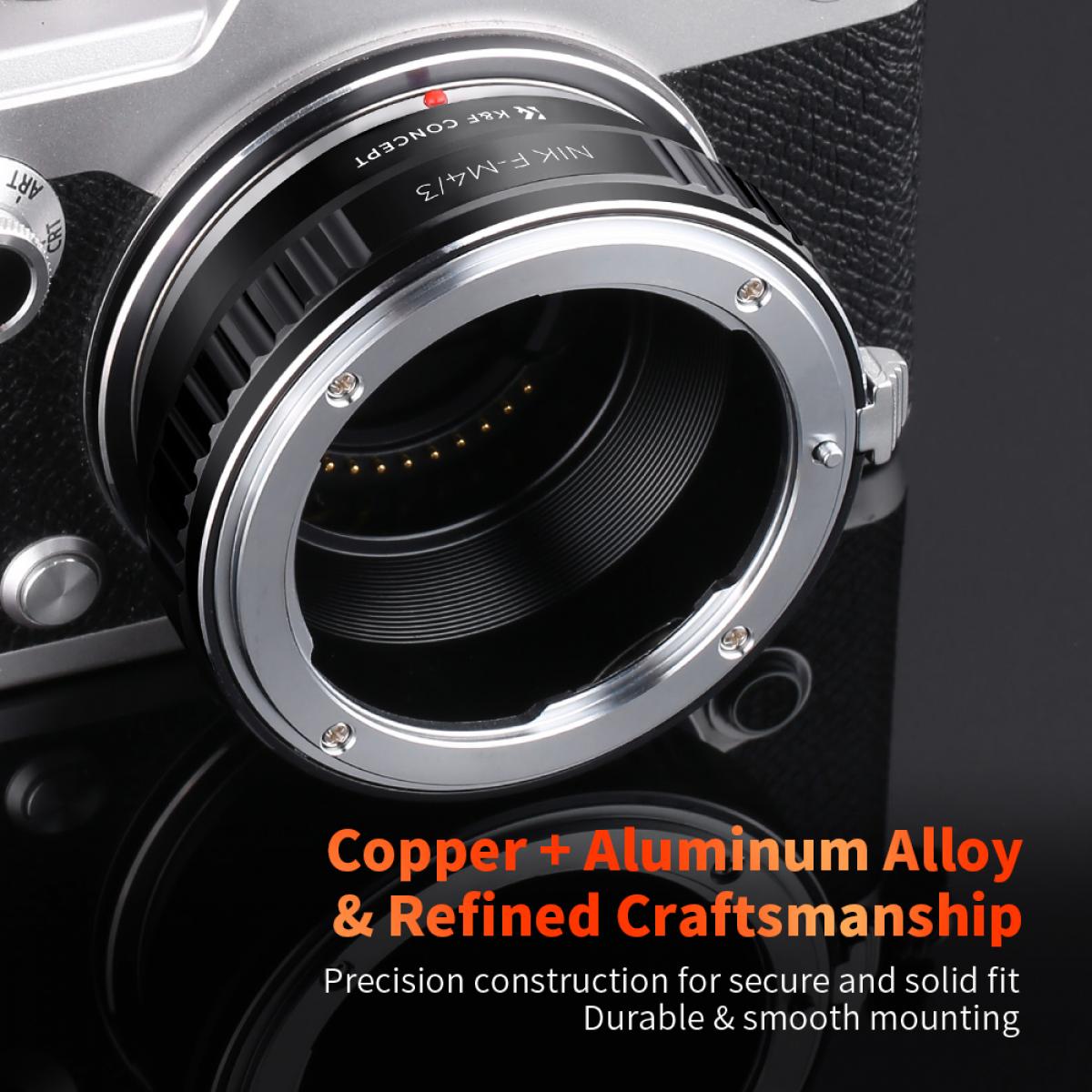 AI-M4/3 Lens Adapter Handmatige Focus Compatibele Nikon F Lenzen voor M43 MFT Camera Lichaam