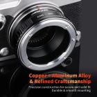 Nikon F Linser til M43 Mount Kamera Adapter