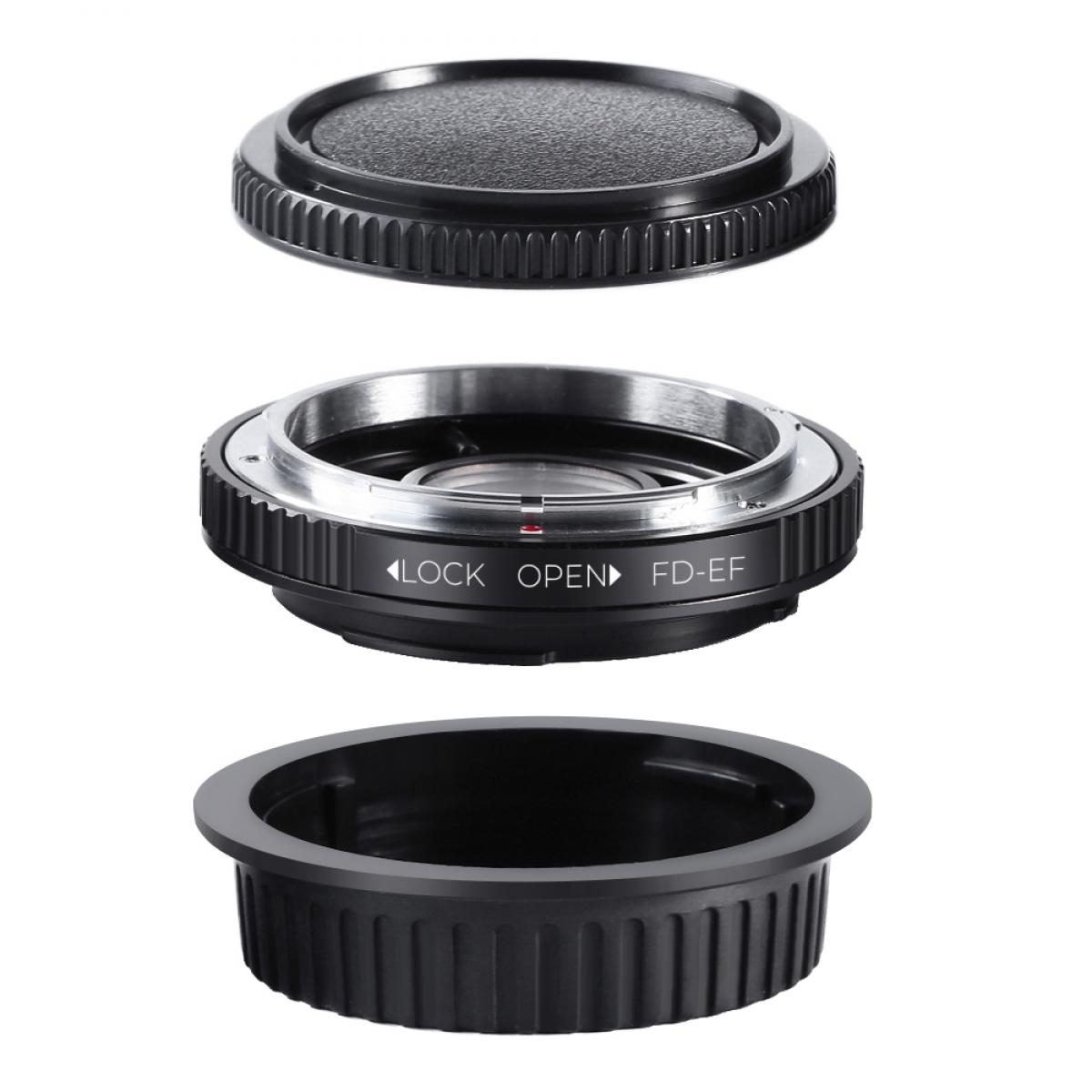 FD-EOS Met Glas 1 Lens Adapter Handmatige Focus Compatibele Canon FD FL Lenzen voor Canon EOS Camera Lichaam