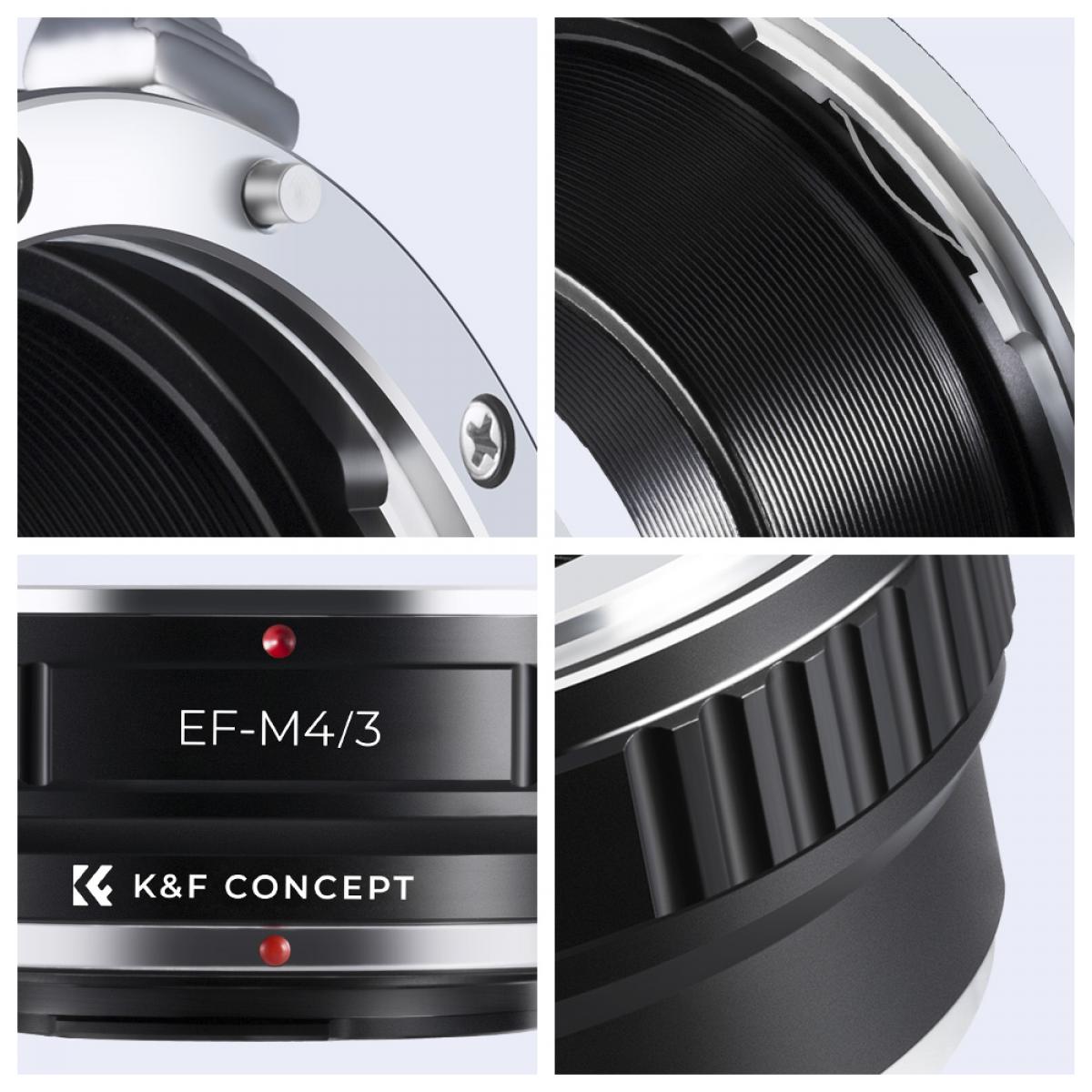 EF-M4/3 Lens Adapter Handmatige Focus Compatibele Canon EF Lenzen voor M43 MFT Camera Lichaam