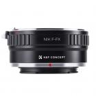Adaptador Lentes Nikon F para corpo Fuji X