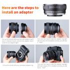 Contax Yashica Linser til Fuji X Mount Kamera Adapter
