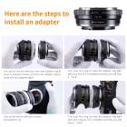 Canon FD Objektiv til Fuji X Mount Kamera Adapter