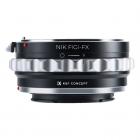 Adaptador Lentes Nikon G/F/AI/AIS/D para corpo Fuji X