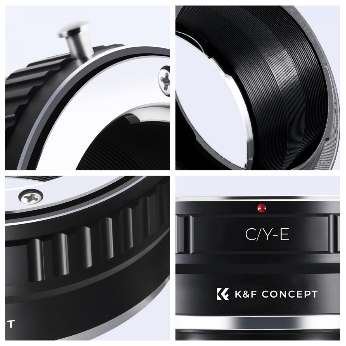 C/Y-NEX Lens Adapter Handmatige Focus Compatibele Contax Yashica Lenzen voor Sony E Camera Lichaam