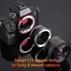 Contax Yashica Objektiv til Sony E Mount Kamera Adapter