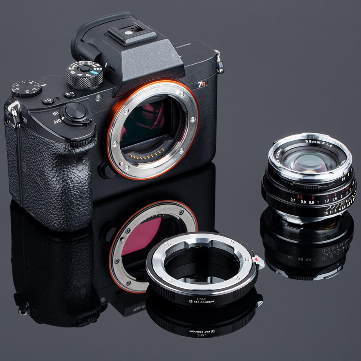 Leica M to NEX Lens Mount Adapter, Compatible with Leica M LM Mount Lens and Compatible with Sony E-Mount Cameras
