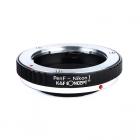 Olympus Pen-F -objektiivit Nikon 1 -objektiivikiinnityssovittimeen K&F Concept M43201 -objektiivisovitin
