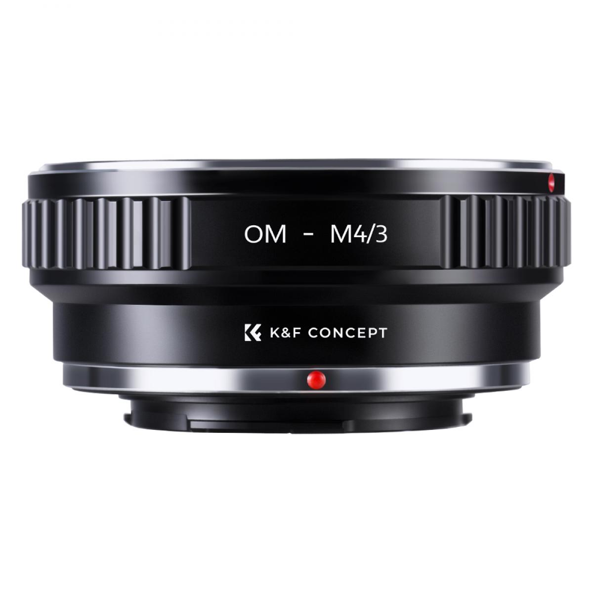 OM - Micro 4/3 -sovitin, manuaalinen linssikiinnityssovitin Olympus Zuiko OM -kiinnityslinssi mikroon neljä kolmasosaa MFT M4 / 3 -kiinnityskamerat K&