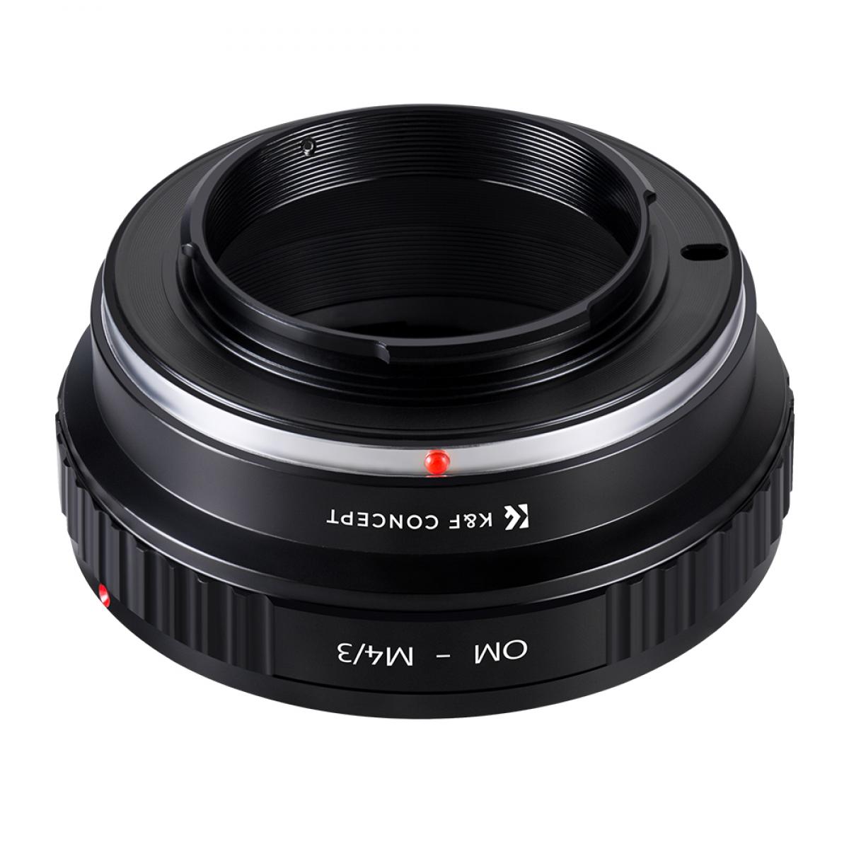OM - Micro 4/3 -sovitin, manuaalinen linssikiinnityssovitin Olympus Zuiko OM -kiinnityslinssi mikroon neljä kolmasosaa MFT M4 / 3 -kiinnityskamerat K&