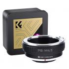 Praktica-M4/3 Lens Adapter Handmatige Focus Compatibele Praktica Lenzen voor M43 MFT Camera Lichaam