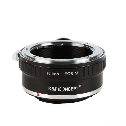 Objektivmonteringsadapter från Nikon F till Canon EOS M – K&F Concept M11142 objektivmonteringsadapter