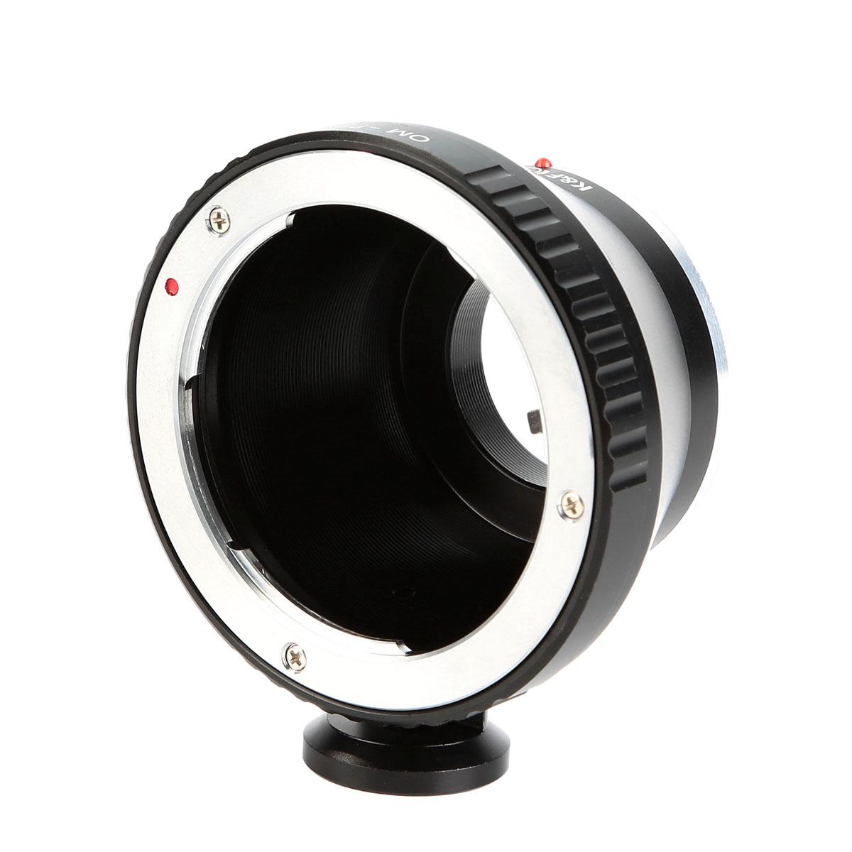 OM-P/Q A Adaptador para Objetivo Olympus OM a Montura Pentax Q con Soporte Trípode, Serie FIX