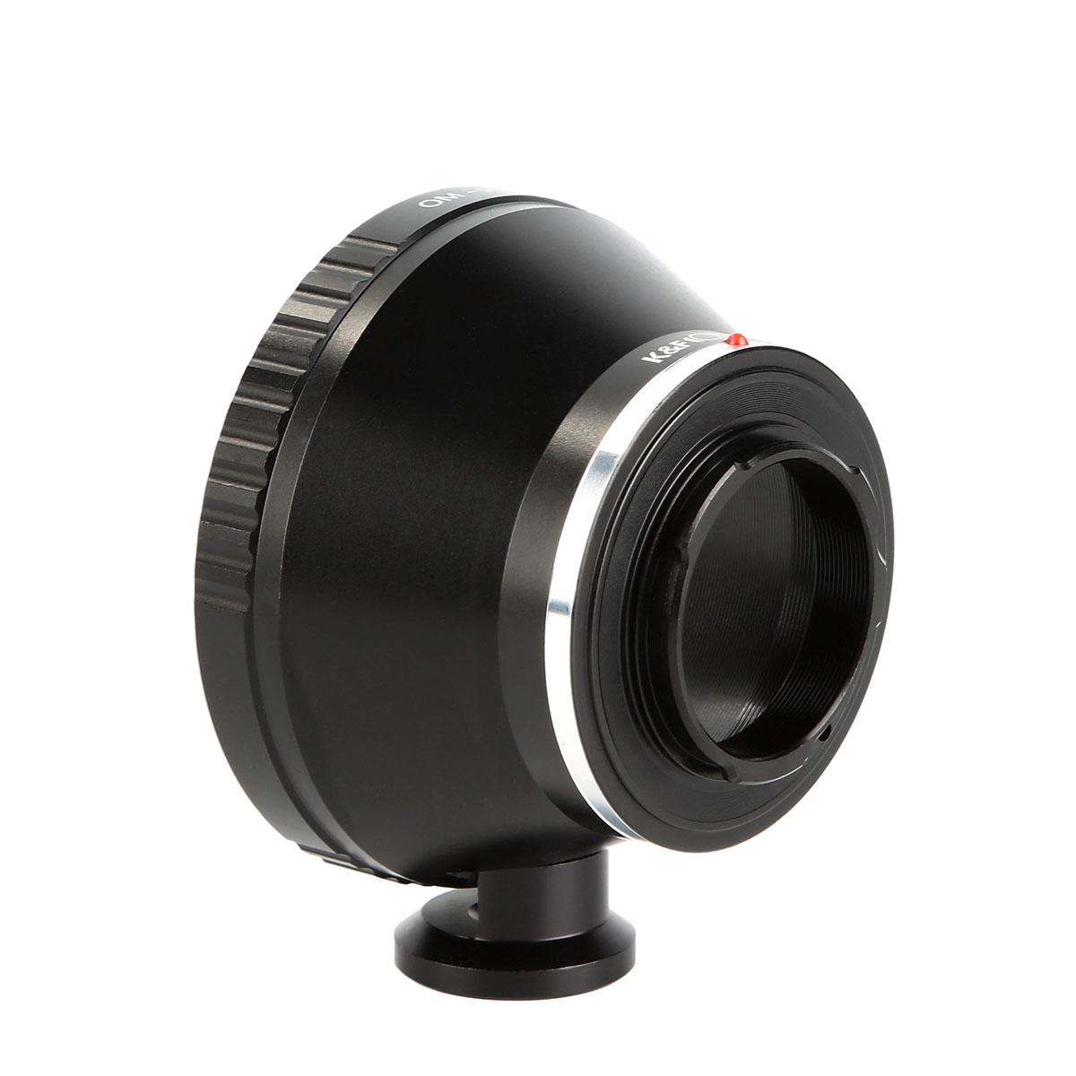 OM-P/Q A Adaptador para Objetivo Olympus OM a Montura Pentax Q con Soporte Trípode, Serie FIX