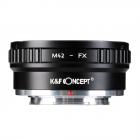 K&F Concept M42 - FX-objektiivikiinnityssovitin M42-objektiivi Fujifilm X-sarjan peilittömään kamerasovittimeen