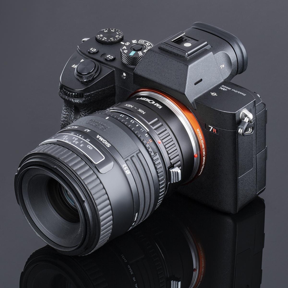 AI-NEX Lens Adapter Handmatige Focus Compatibele Nikon F Lenzen voor Sony E Camera Lichaam