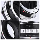 Adattatore per Obiettivi Pentax K/M/A/FA/DA a Fotocamere Fuji X