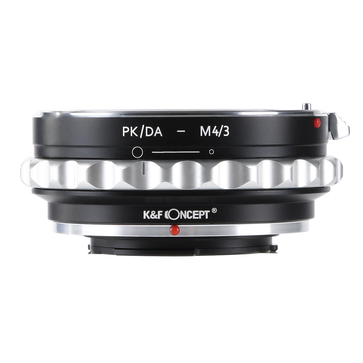 Adaptador Lentes Pentax K/M/A/FA/DA para corpo M43 MFT