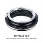 Canon EOS EF Objektiv til Fuji GFX Kamera Adapter