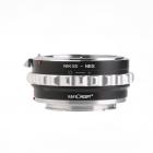 Nikon NIK(G) -kiinnitysobjektiivi Sony E -kamerarunkoon mattalakalla Design K&F -konseptiobjektiivin kiinnitys kaikki kuparisovitin