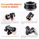 Adapter mocowania obiektywu Contax Yashica CY do aparatu Nikon Z6 Z7 K&F Concept