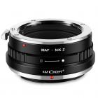 Minolta A / Sony A Objektiv til Nikon Z Mount Kamera Adapter