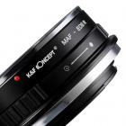 Minolta/Sony A -objektiivit Canoniin RF-objektiivikiinnityssovitin K&F Concept M22194 -objektiivisovitin