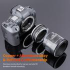 Minolta/Sony A -objektiivit Canoniin RF-objektiivikiinnityssovitin K&F Concept M22194 -objektiivisovitin