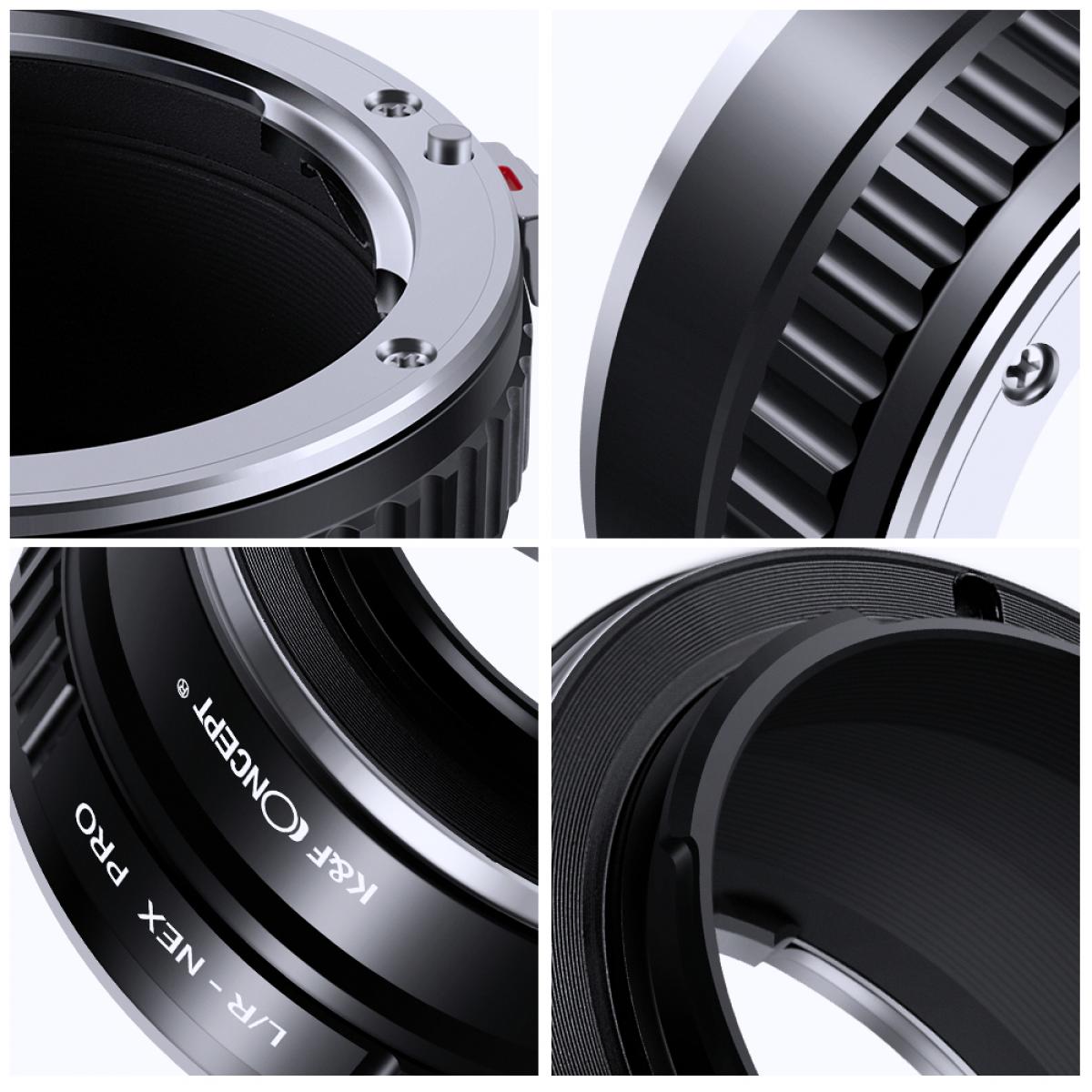 Adattatore da obiettivo Leica serie R a fotocamera NEX FIT PRO ad alta precisione K&F Concept
